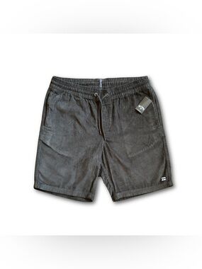 NEW Billabong Mike EW Corduroy Shorts Mens Medium Charcoal Gray Grunge Casual